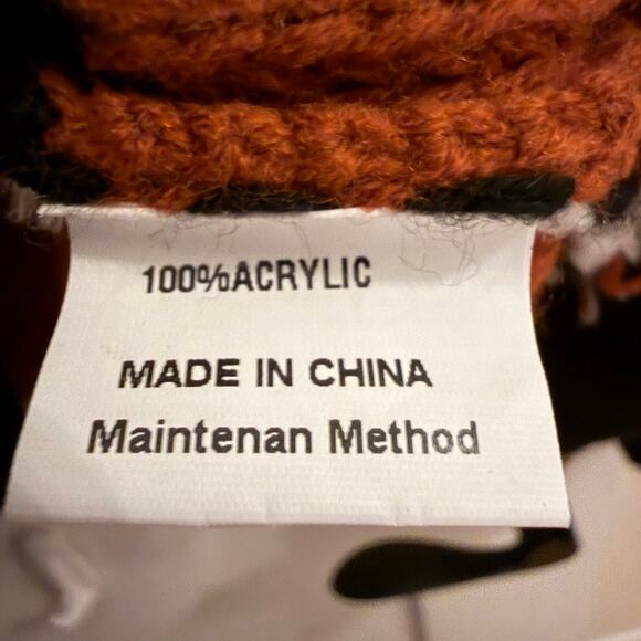 ZESICA Women’s Color Block Striped Knit Sweater Black Brown White Size Large - Picture 6 of 7